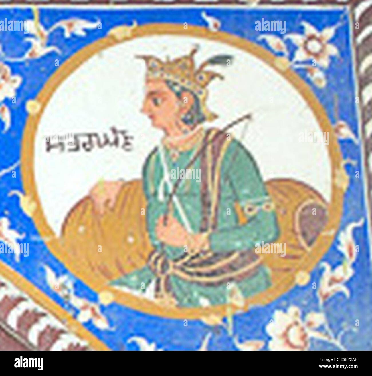 Hindugottes Fresko aus einem Punjabi Haveli. Stockfoto Hindugottes Fresko aus einem Punjabi Haveli. Stockfoto