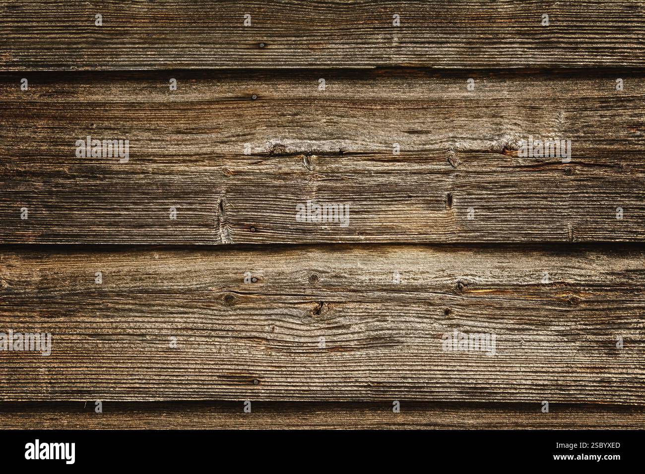 Abstrakte Rückseite einer alten Holzwand Dviete, Lettland, Europa Stockfoto