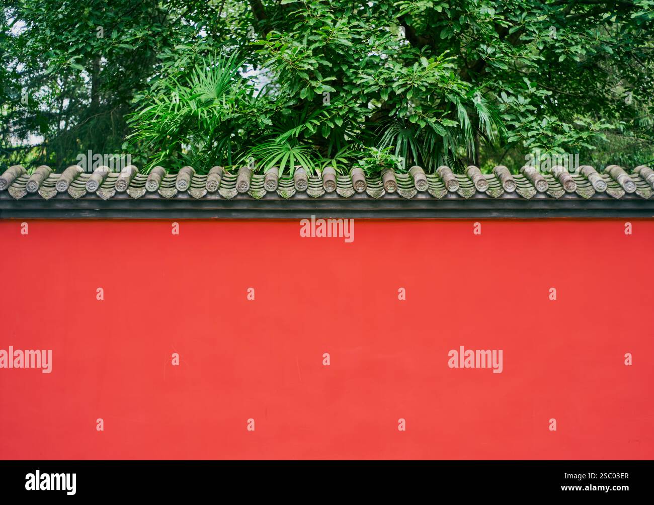 Roter Hintergrund im traditionellen chinesischen Stil Stockfoto