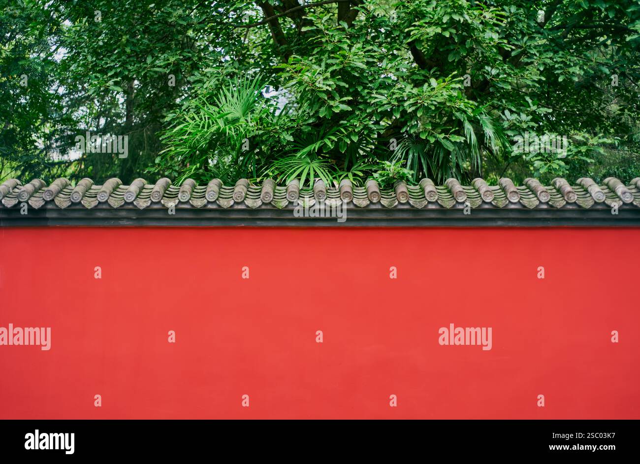 Roter Hintergrund im traditionellen chinesischen Stil Stockfoto