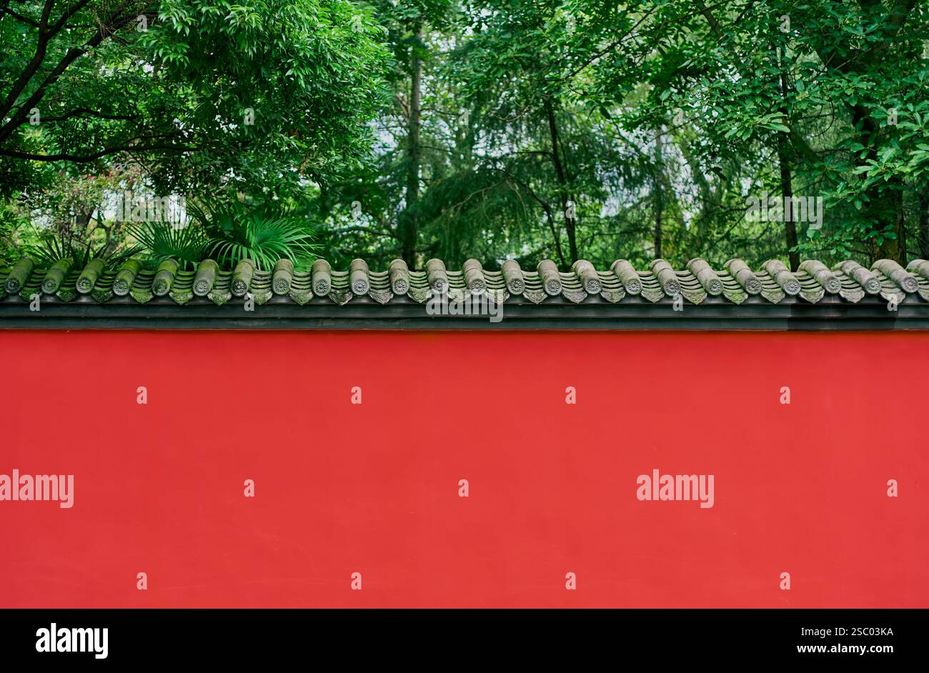 Roter Hintergrund im traditionellen chinesischen Stil Stockfoto