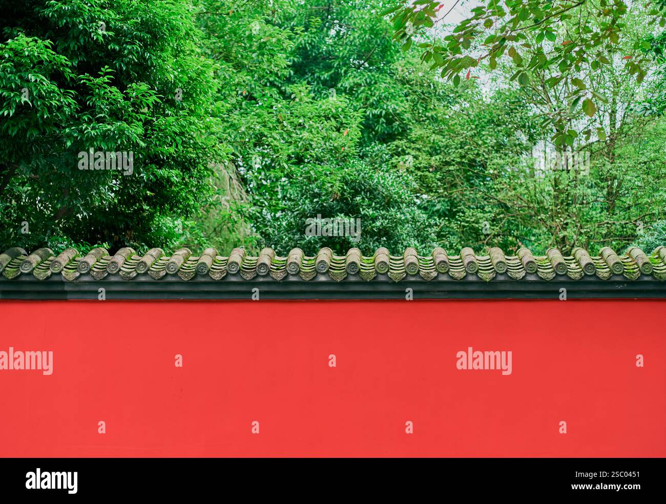 Roter Hintergrund im traditionellen chinesischen Stil Stockfoto