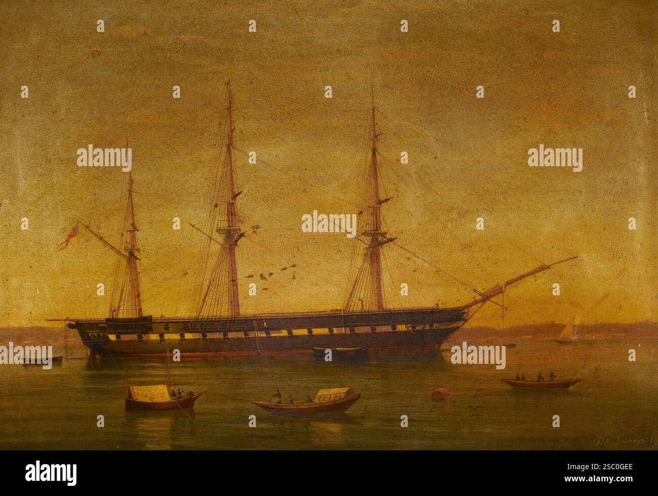 HMS Shannon 1860 Stockfoto