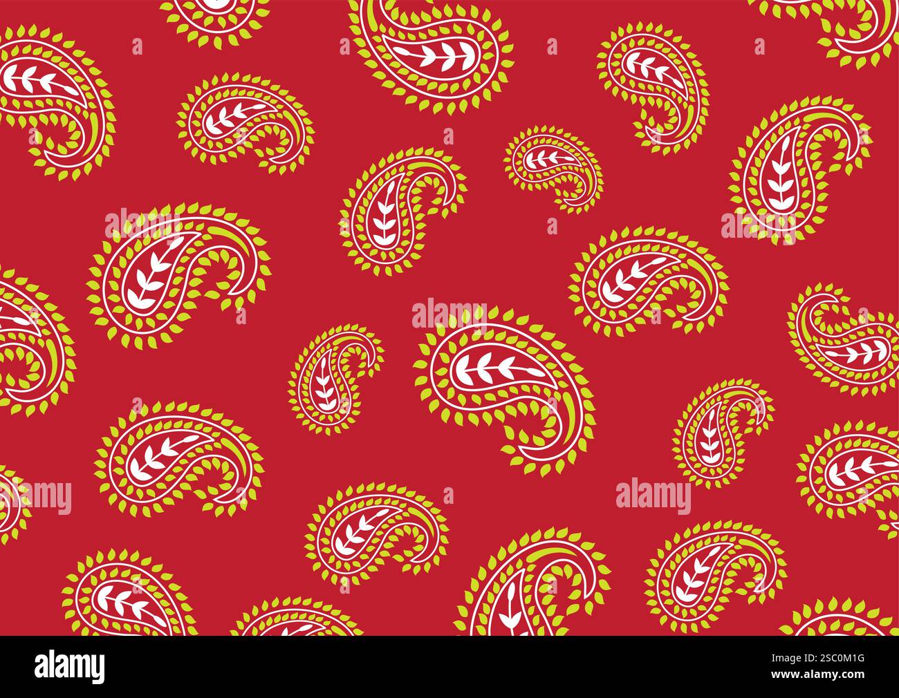 Indische ethnische nahtlose Muster mit Paisley Vektor Stock Vektor