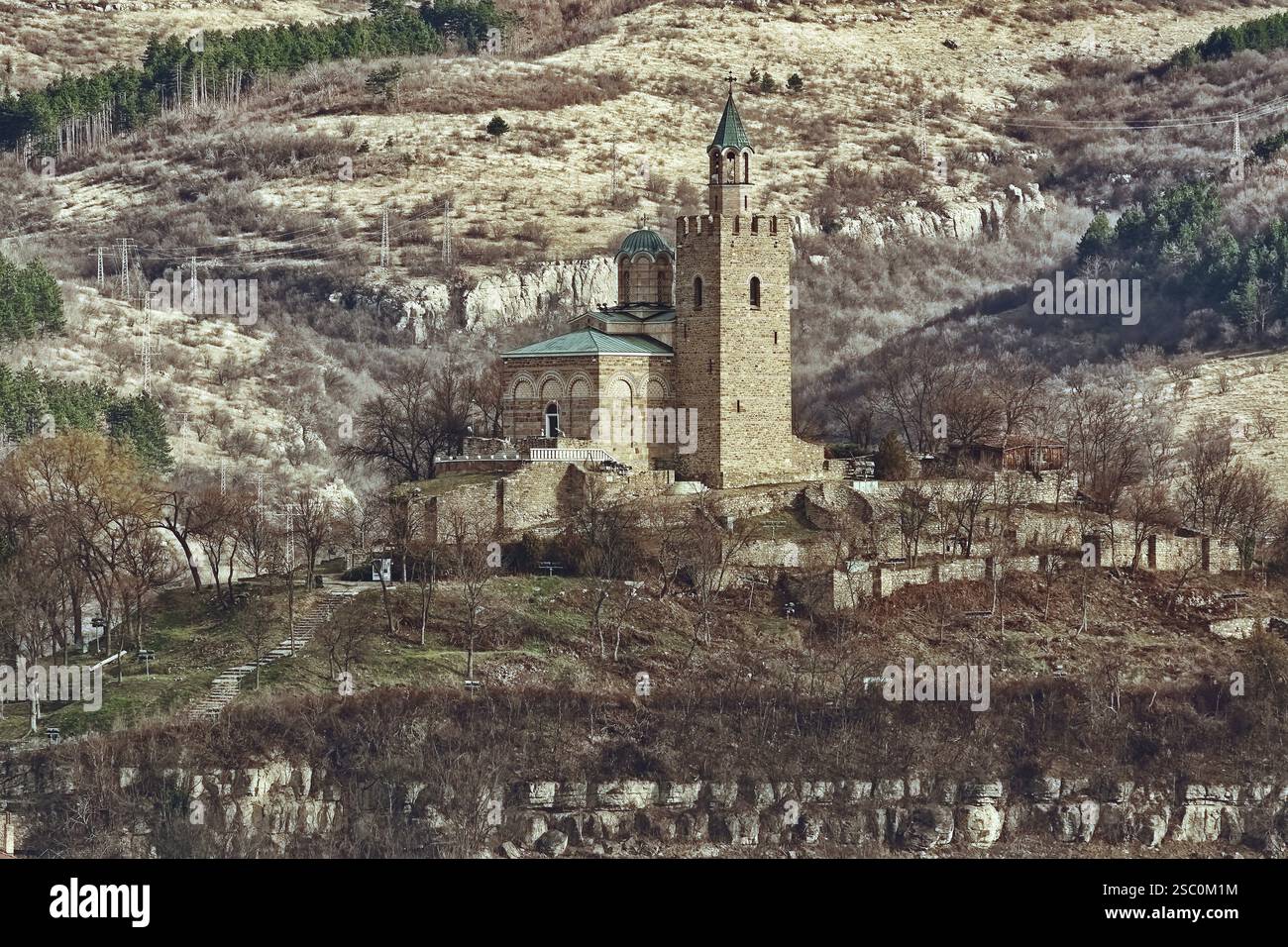 Mittelalterliche Festung Tsarevets in Veliko Tarnovo, Bulgarien Veliko Tarnovo, Bulgarien, Europa Stockfoto