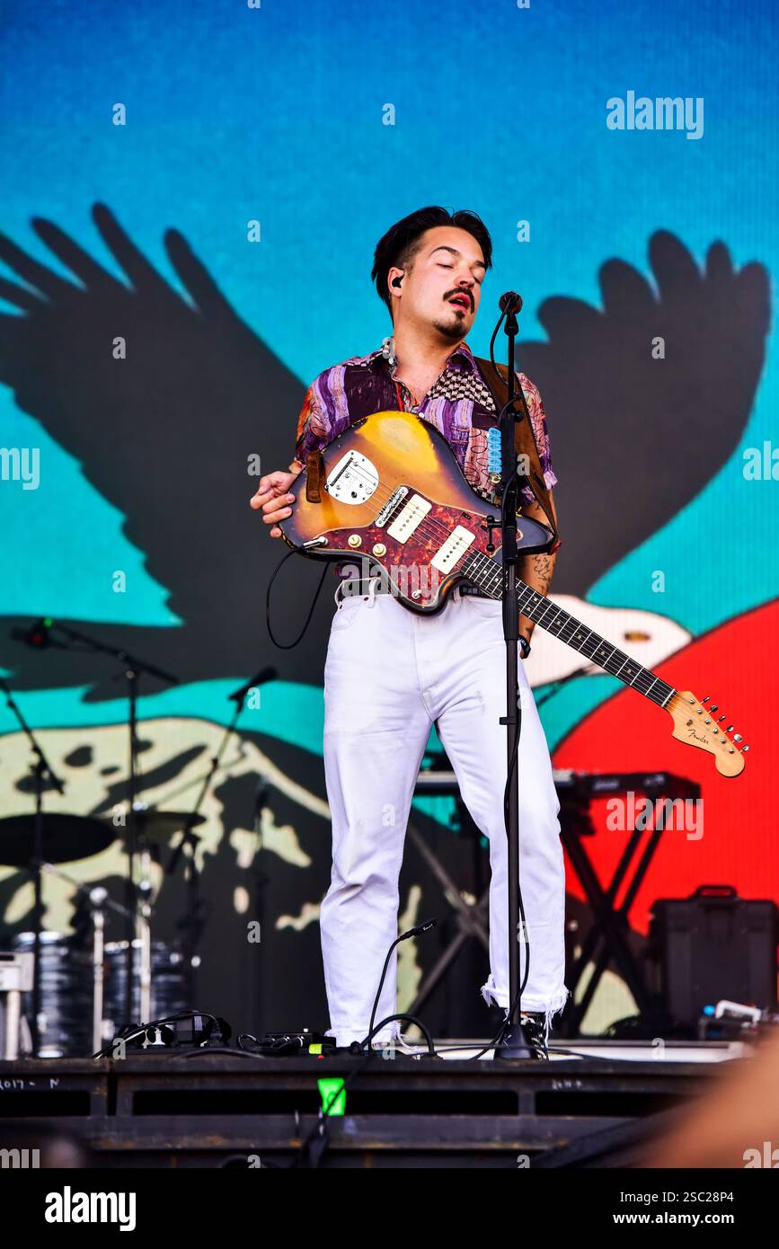 Milky Chance auf der Bühne im BottleRock 2021 in Napa, Kalifornien Stockfoto