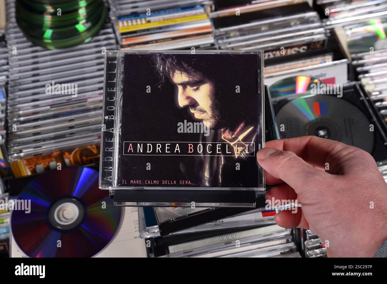 CD-Album: Andrea Bocelli - Il Mare Calmo Della Sera Stockfoto