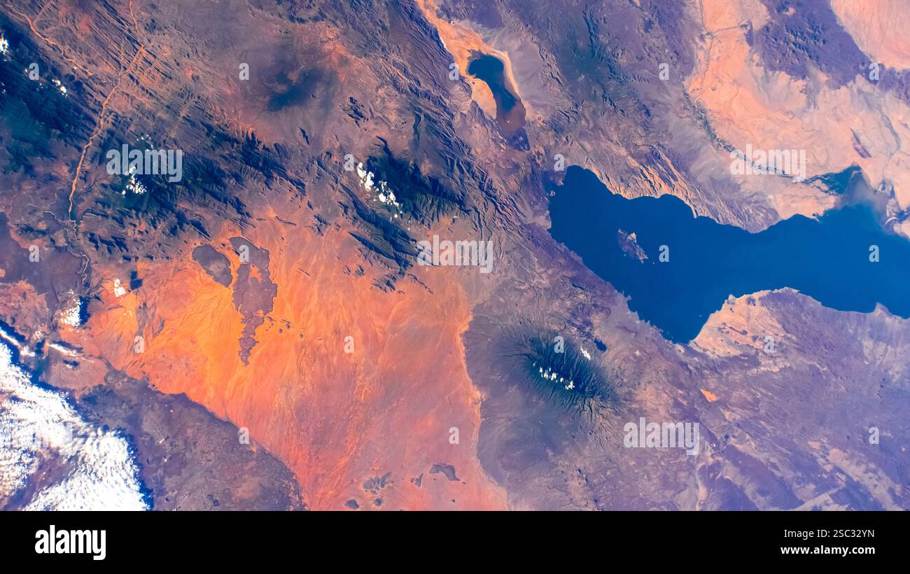 Land Features in Kenia Stockfoto