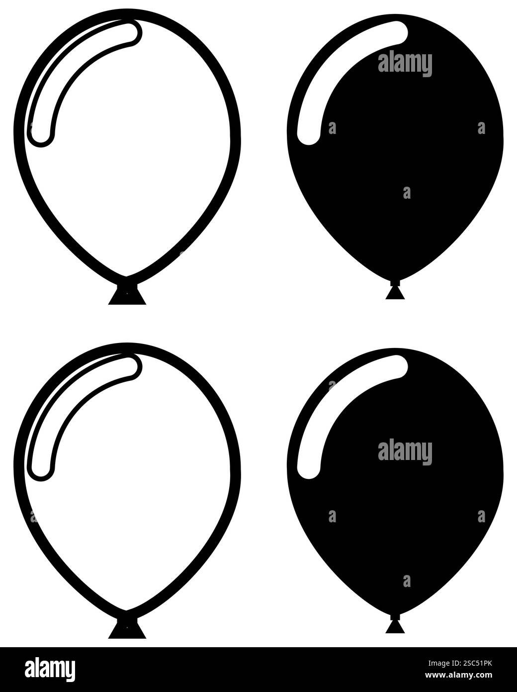 Set mit Designelementen in den Formaten Schwarzweiß, weiß und Schwarz, Aussparung und Kontur auf weißem Hintergrund Stock Vektor