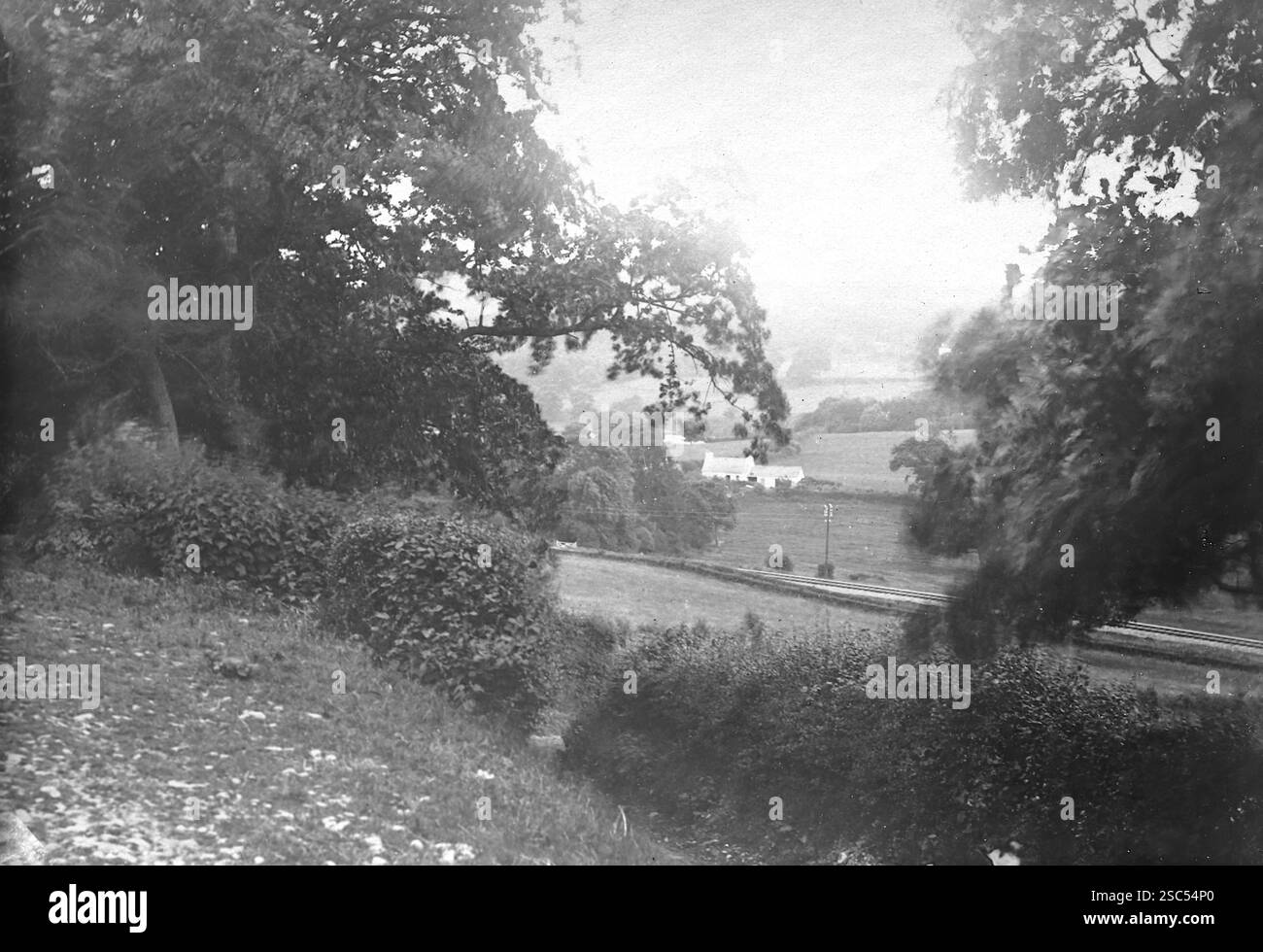 Betrieben von der Manchester and Milford Railway, Bahnhof Llanrhystyd Road in Ceredigion, Wales. 1900, monochrom: Aus einer bedeutenden historischen Sammlung von originalen, nicht zugeschriebenen Albumenfotos aus der späten viktorianischen bis frühen Edwardianischen Zeit: Eine britische Tour einschließlich Staffordshire, Warwickshire und Nordwales. Die Qualität der Originale war variabel und die meisten waren etwa 108 x 165 mm. Stockfoto