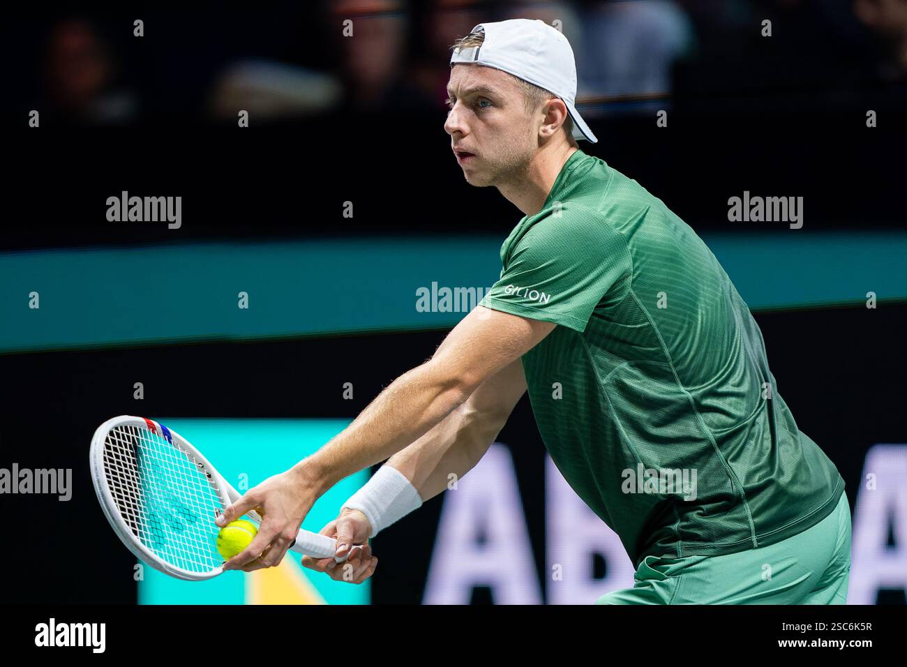 Rotterdam, Niederlande. Februar 2025. ROTTERDAM, NIEDERLANDE - 5. FEBRUAR: Am dritten Tag der ABN AMRO Open in Rotterdam Ahoy am 5. Februar 2025 in Rotterdam, Niederlande. (Foto: Joris Verwijst/BSR Agency) Credit: BSR Agency/Alamy Live News Stockfoto