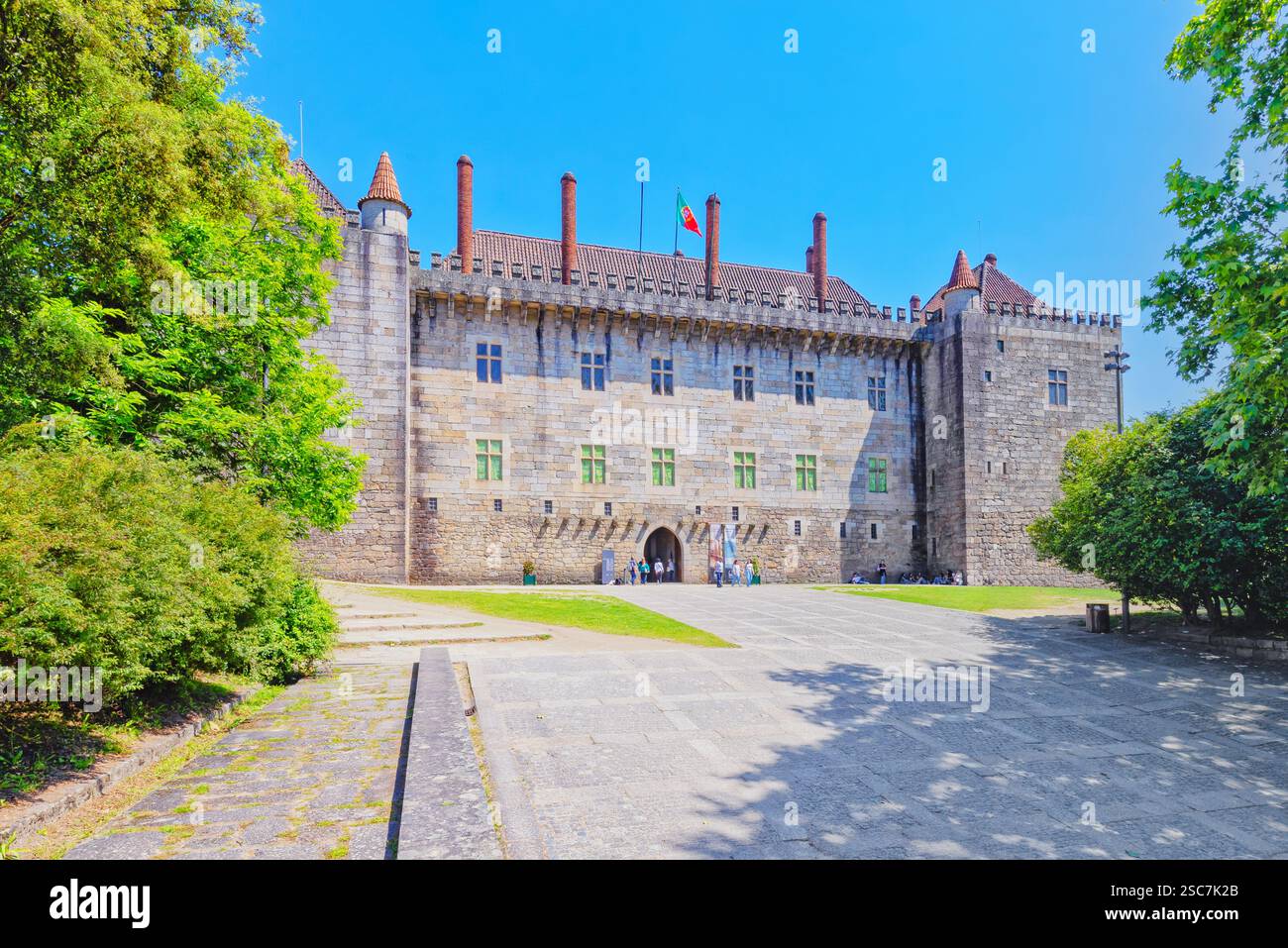 Palast der Herzöge von Braganza, Guimaraes, Region Minho, Portugal Stockfoto