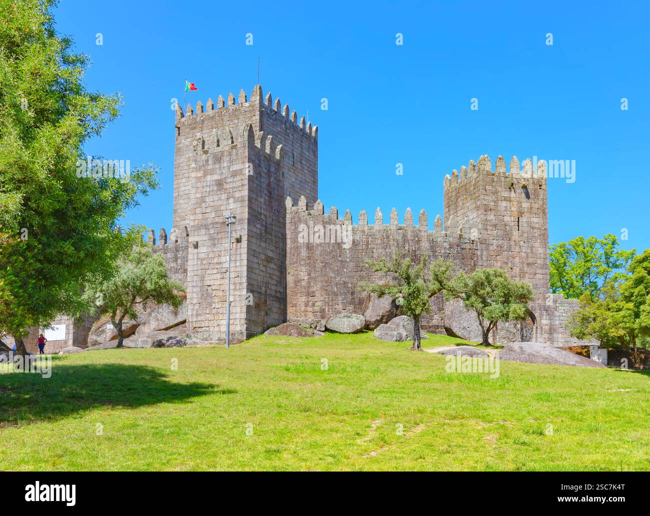 Schloss Guimaraes, Guimaraes, Region Minho, Portugal Stockfoto