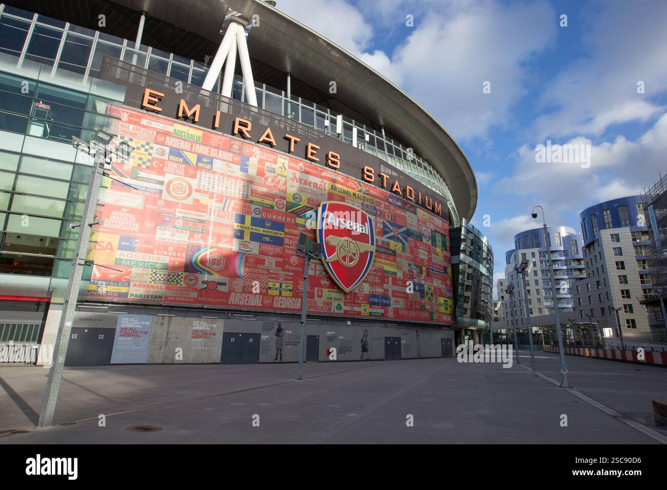 Islington, London, Vereinigtes Königreich - 25. November 2024: Emirates Stadium, Heimstadion des Arsenal Football Clubs in Highbury, Islington Stockfoto