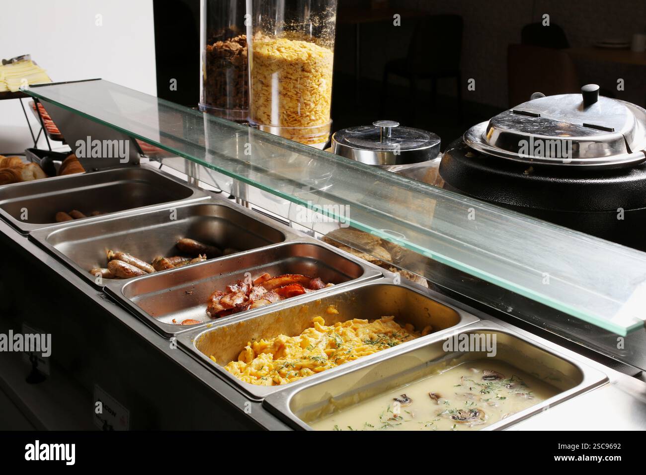 Speisen in Buffetform Stockfoto