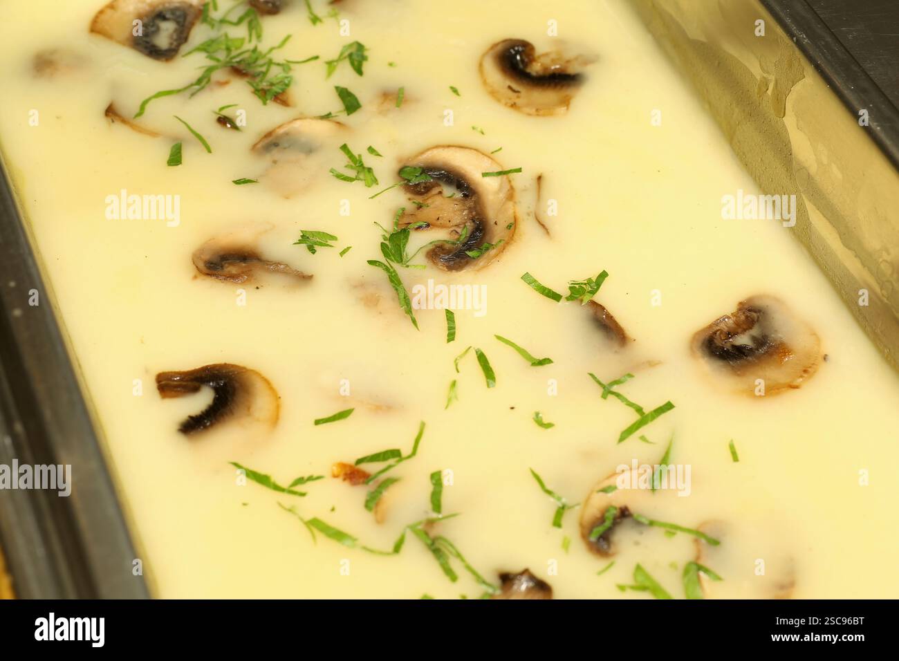 Pilzsuppe Stockfoto
