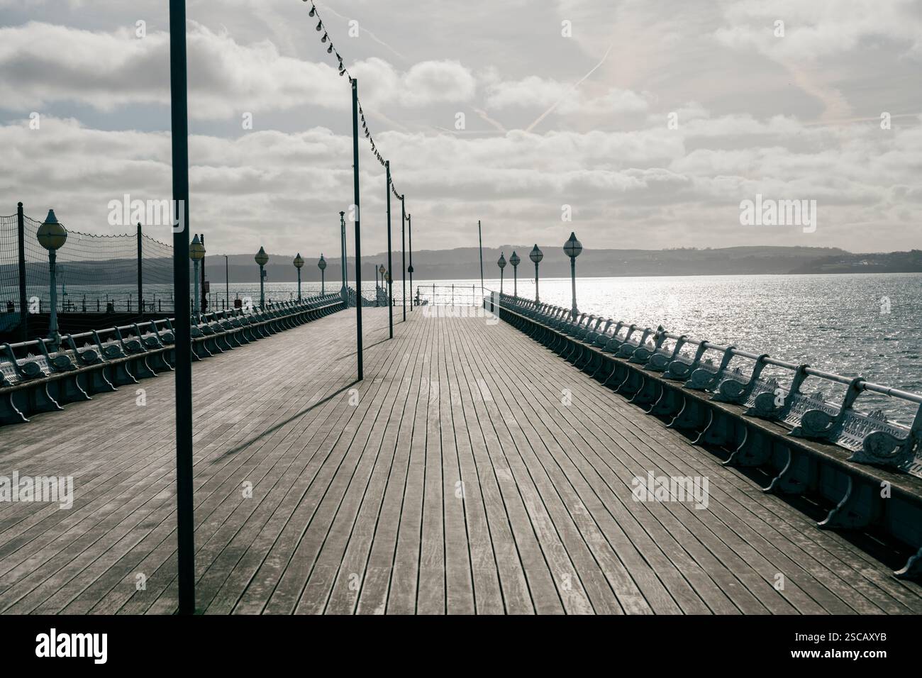 Der Pier an der Marina Torquay Devon, Großbritannien, Stockfoto