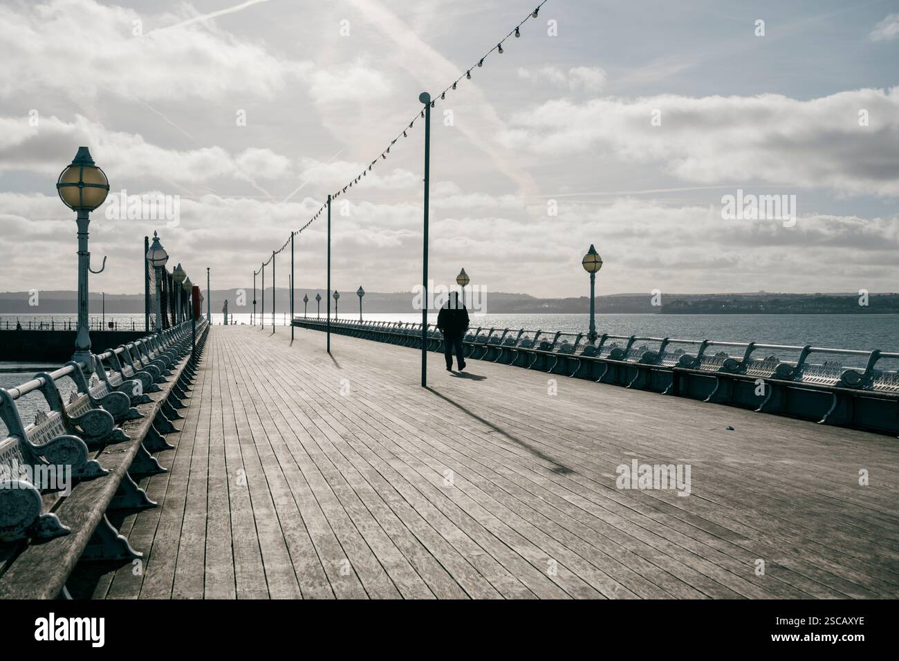 Der Pier an der Marina Torquay Devon, Großbritannien, Stockfoto