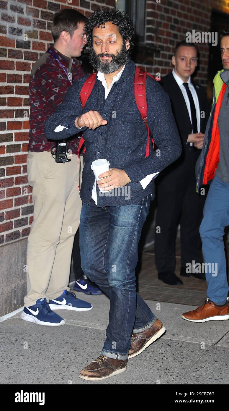 Jason Mantzoukas trat am 13. November 2018 in New York City in The Late Show with Stephen Colbert auf Stockfoto