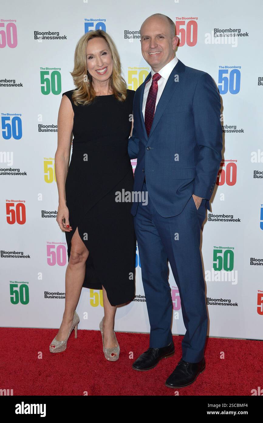 Carol Masson, Jason Kelly bei der Feier „The Bloomberg 50“ am Cipriani 25 Broadway am 10. Dezember 2018 in New York City Stockfoto