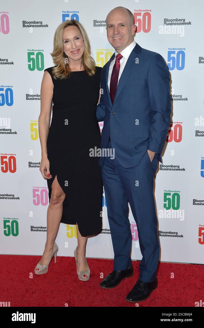 Carol Masson, Jason Kelly bei der Feier „The Bloomberg 50“ am Cipriani 25 Broadway am 10. Dezember 2018 in New York City Stockfoto