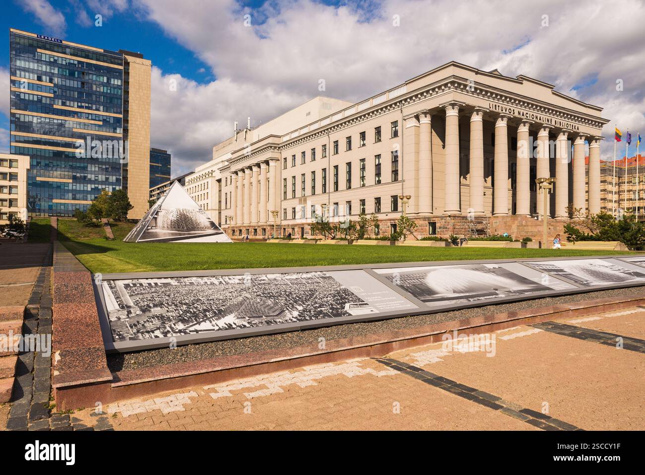 Nationalbibliothek in Vilnius, Litauen Stockfoto