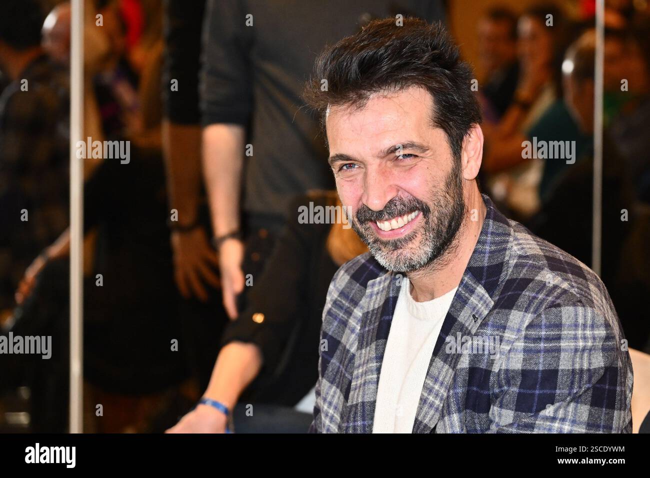 Rom, Italien. Februar 2025. Pierluigi Buffon präsentiert 2024 am 6. Februar 2025 im Aleph Rome Hotel in Rom, Italien, das erste Panini-Album, das der Serie A der Frauen gewidmet ist 2025. (Foto: Domenico Cippitelli/NurPhoto) Credit: NurPhoto SRL/Alamy Live News Stockfoto