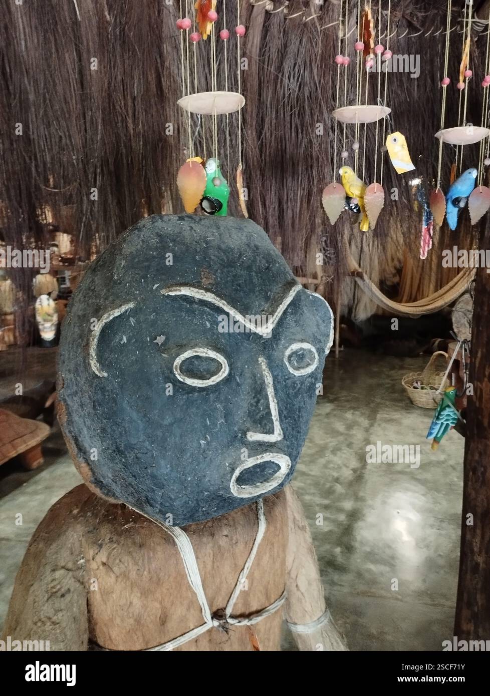 März 2023. Caracas, Venezuela. Hannsi House - Kunsthandwerk in Hatillo. Verkauf von Kulturgütern aller Art. Handgefertigte Stücke venezolanischer ethn Stockfoto