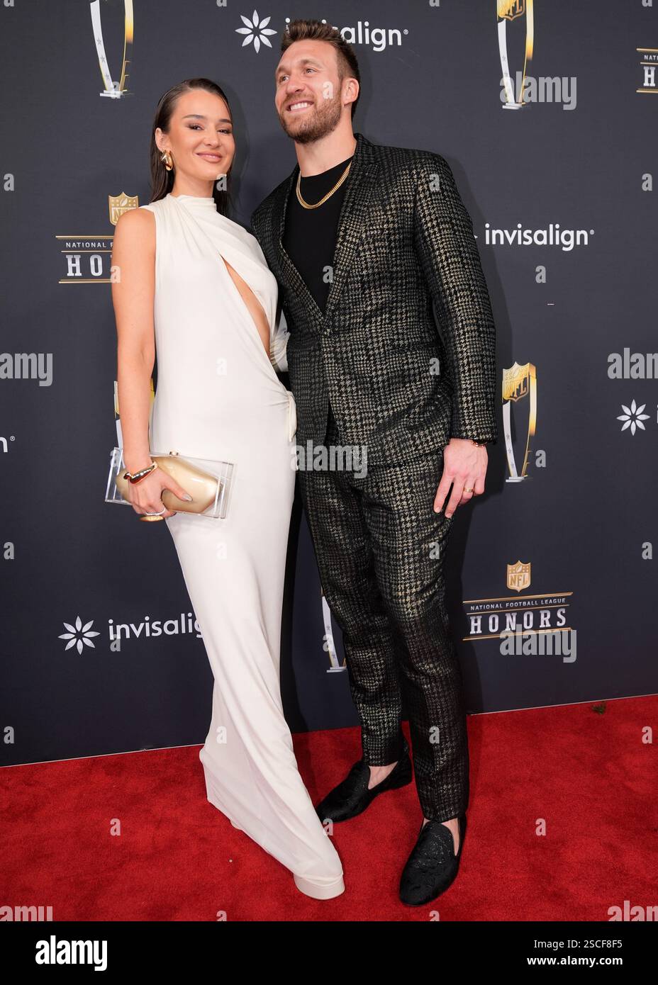 Kyle Juszczyk, of the San Francisco 49ers, and wife Kristin Juszczyk