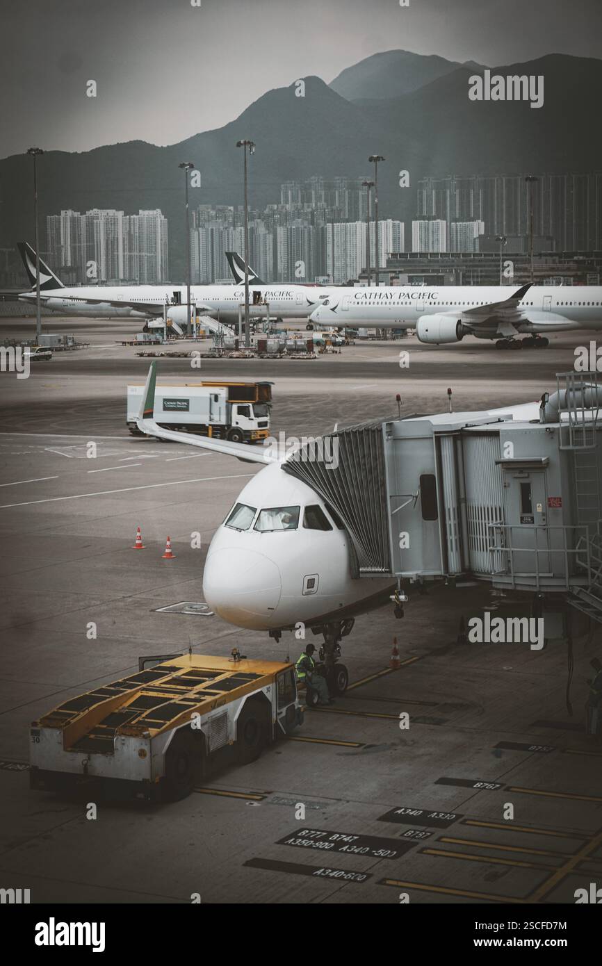 Hong Kong International Airport Cebu Pacific Hong Kong Landschaft Stockfoto