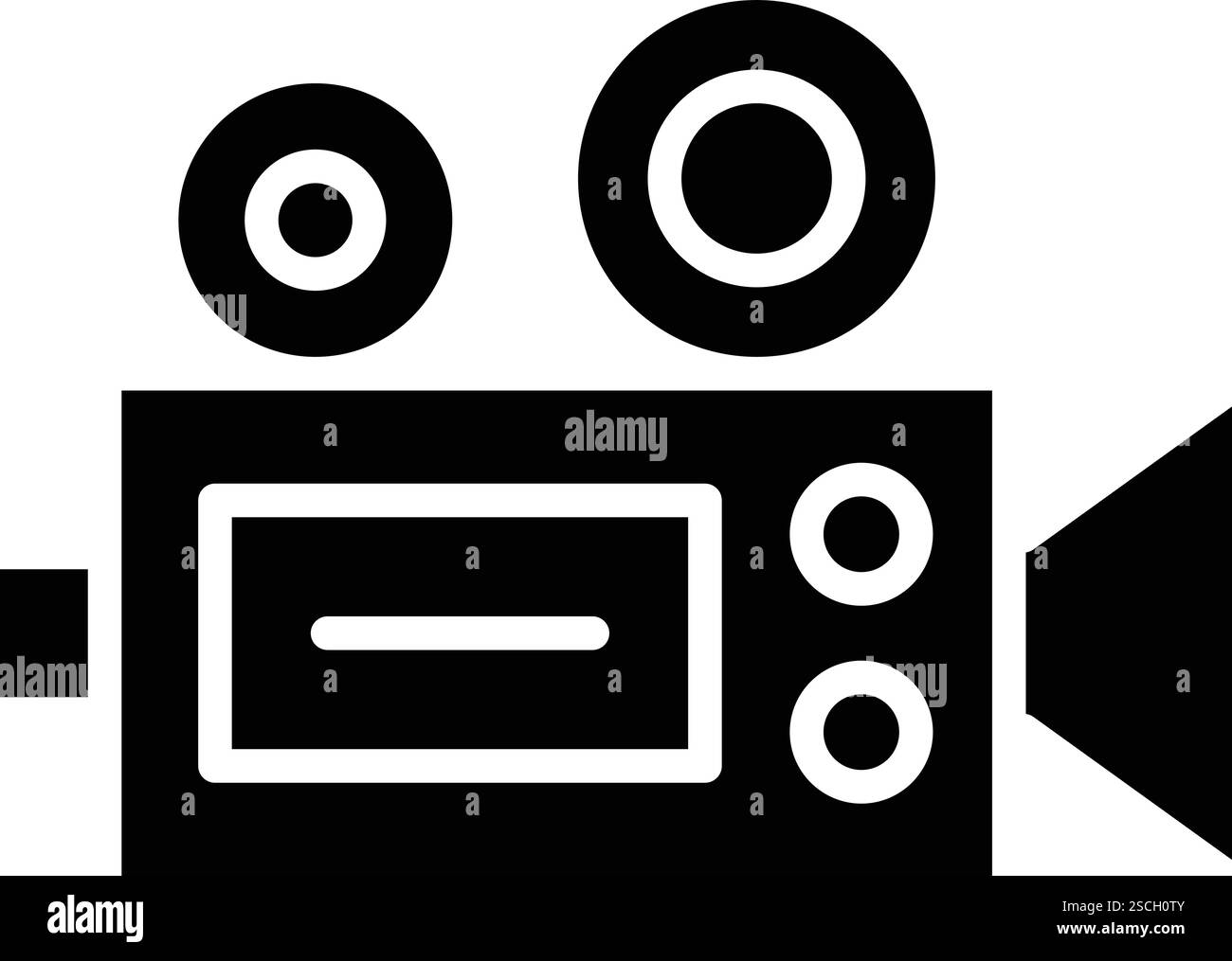 Videokamera Vektorsymbol Design-Illustration Stock Vektor