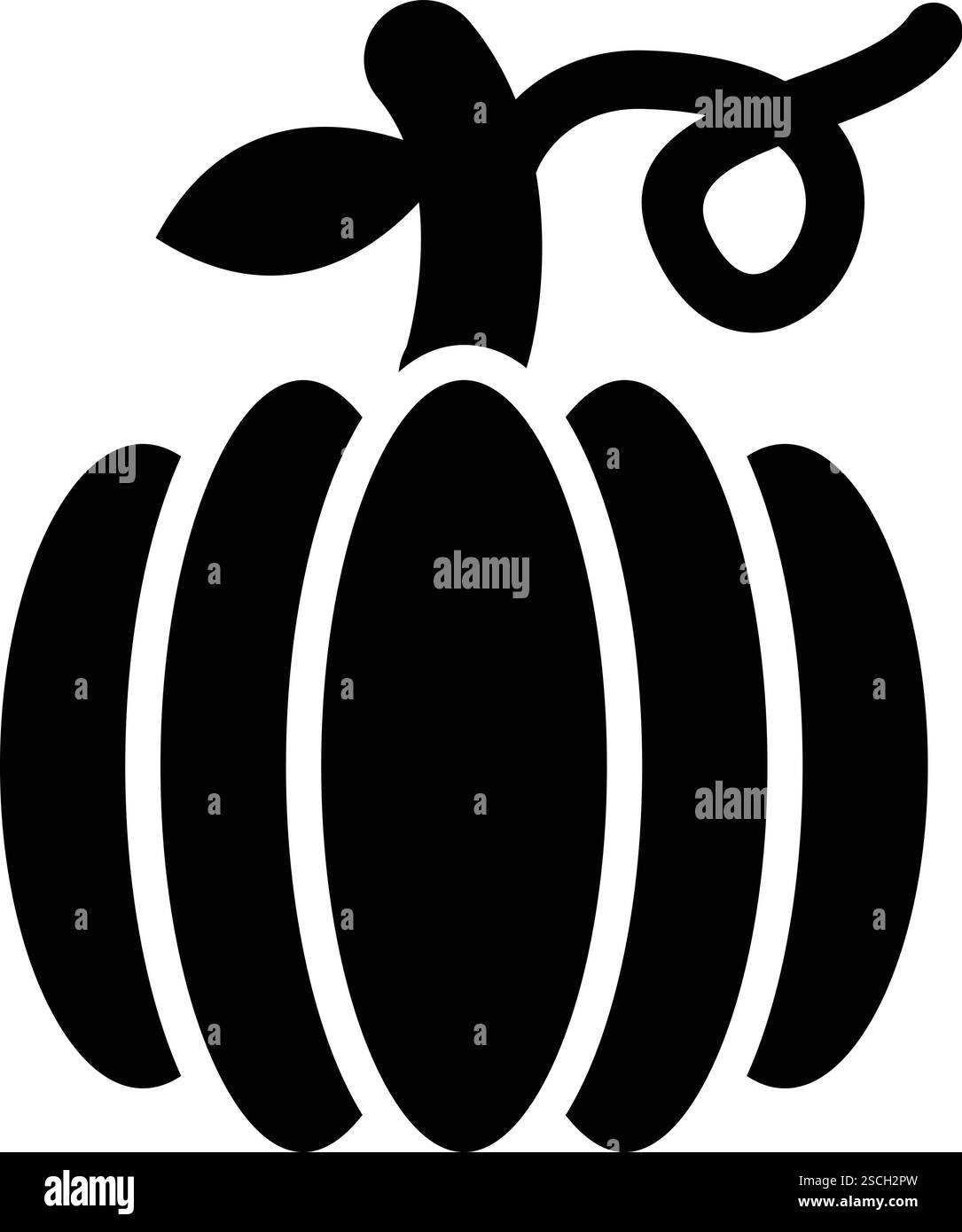 Illustration Des Kürbis-Vektorsymbols Stock Vektor