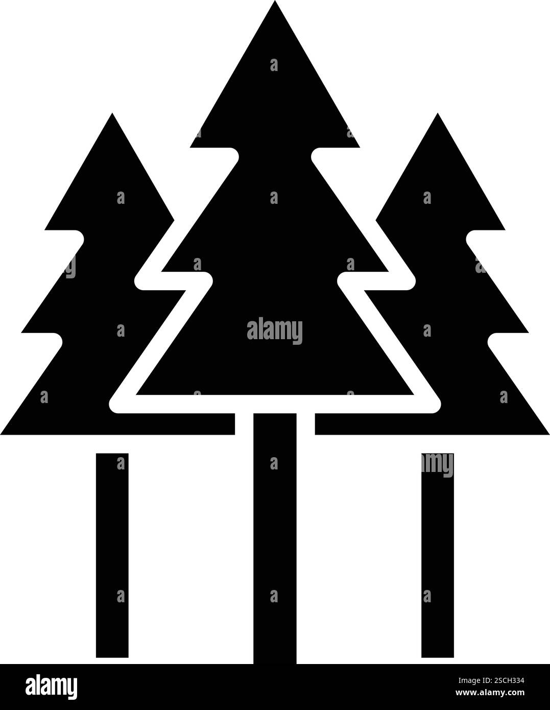 Illustration Des Forst Vector Icon Design Stock Vektor