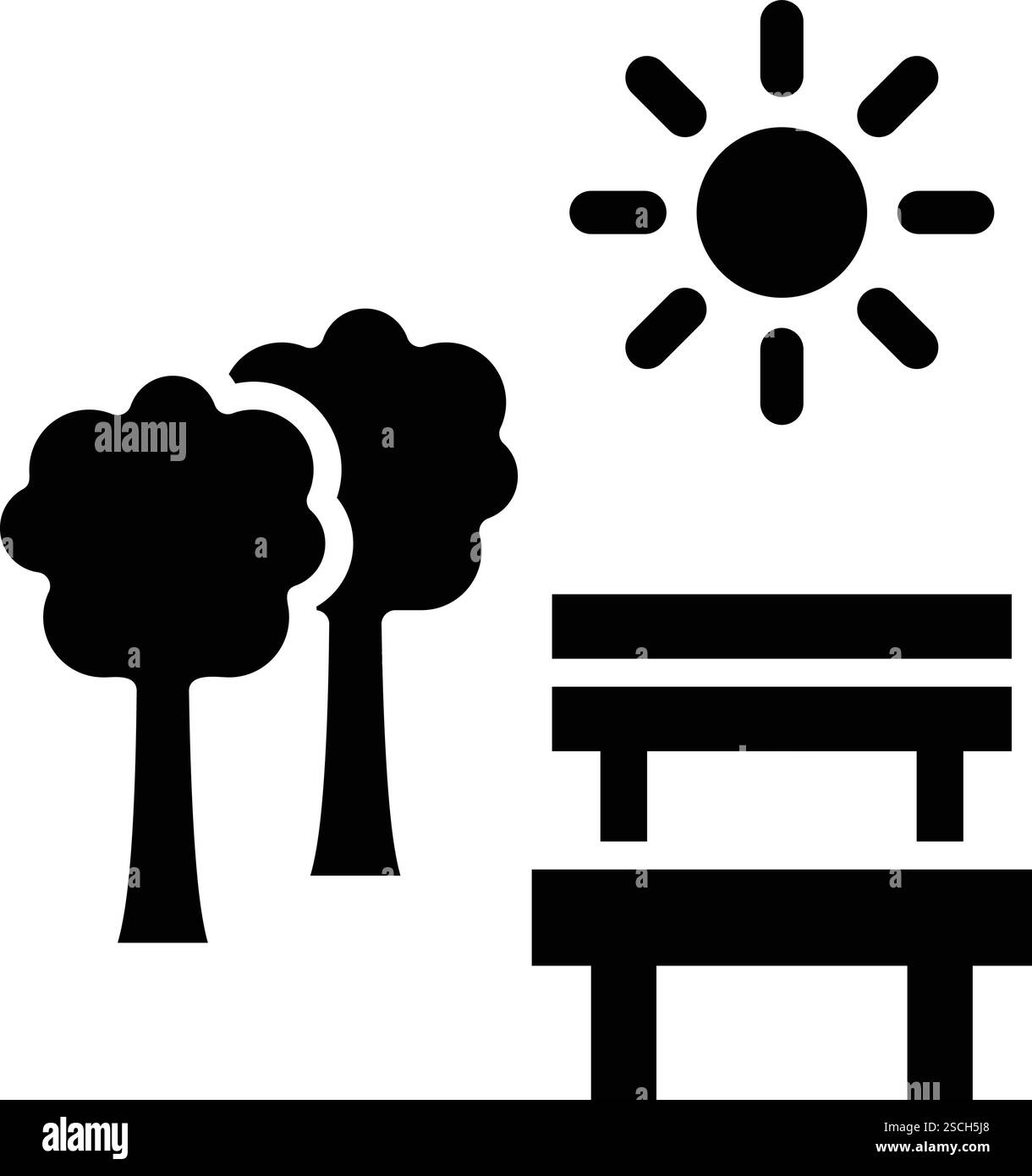 Design-Illustration Des Vektor-Symbols Park Stock Vektor