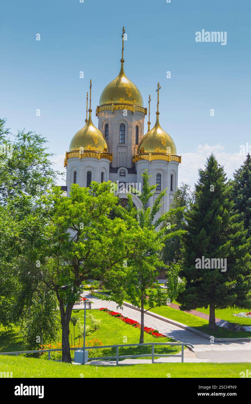 Mamaev Kurgan. Heldenstadt Wolgograd, Russische Föderation. Stockfoto