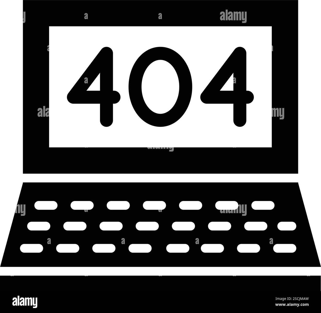 404 Fehler Vektorsymbol Design-Illustration Stock Vektor