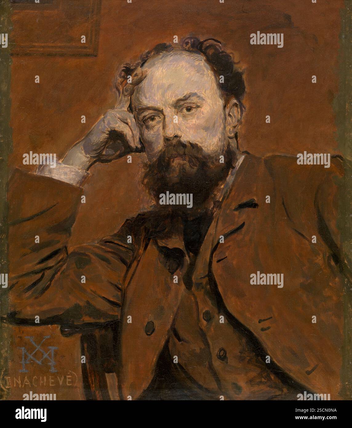 Der Bildhauer Paul De Vigne. Stockfoto