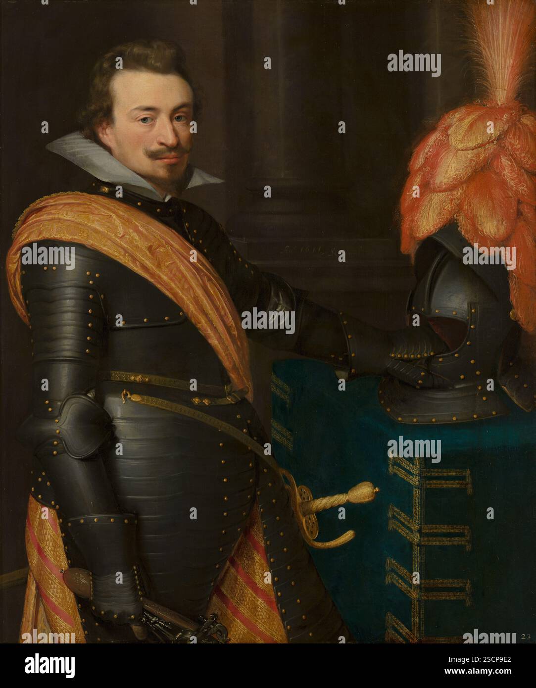 Porträt von Jan III. (1583–1638), Graf von Nassau-Siegen, um 1610. Stockfoto