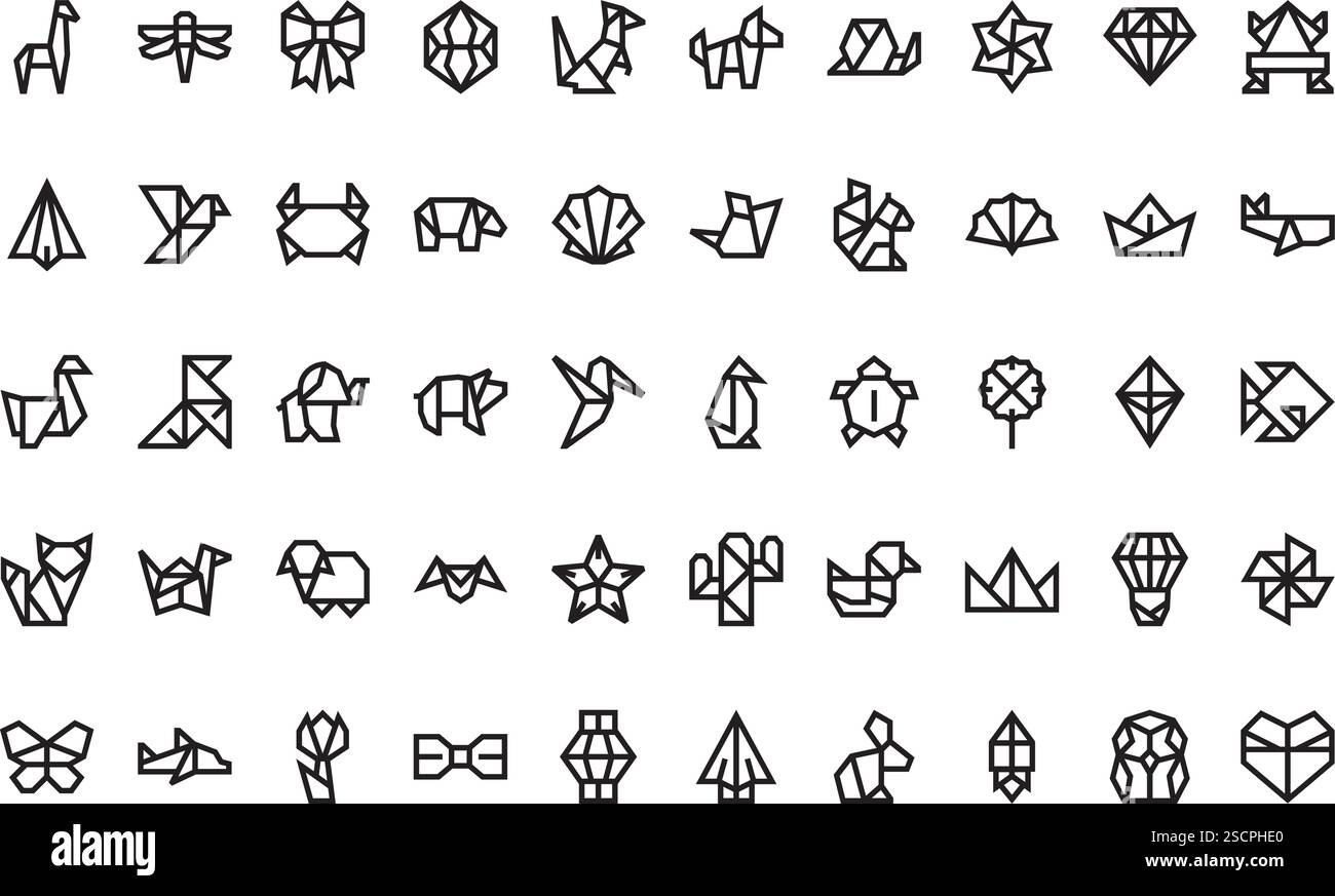 Hochwertige Sammlung von Vektorsymbolen mit editierbarer Kontur. Ideal für professionelle und kreative Projekte Stock Vektor