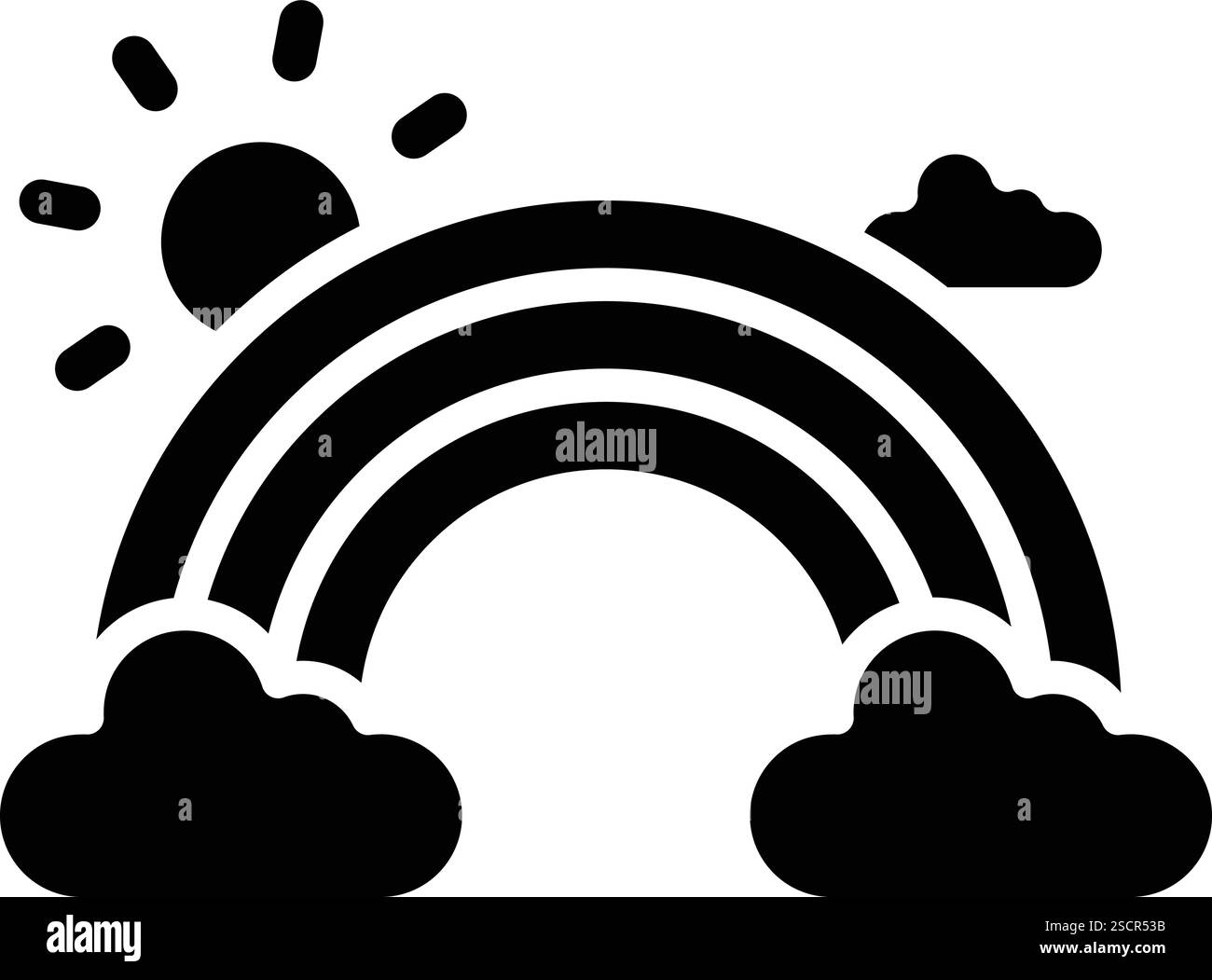 Rainbow Vector Icon Design Illustration Stock Vektor Rainbow Vector Icon Design Illustration Stock Vektor