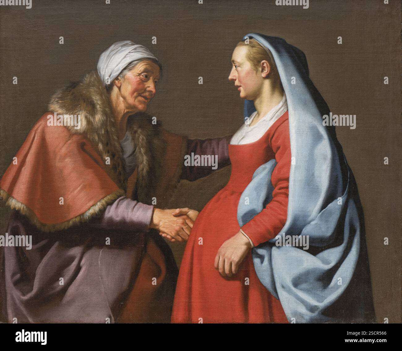 Die Visitation (Lukas 1:39-42), c1629-1633. Stockfoto