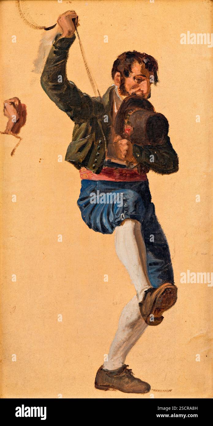 Italienisch. Studie zum Tag des Heiligen Antonius in Rom, 1838. Stockfoto