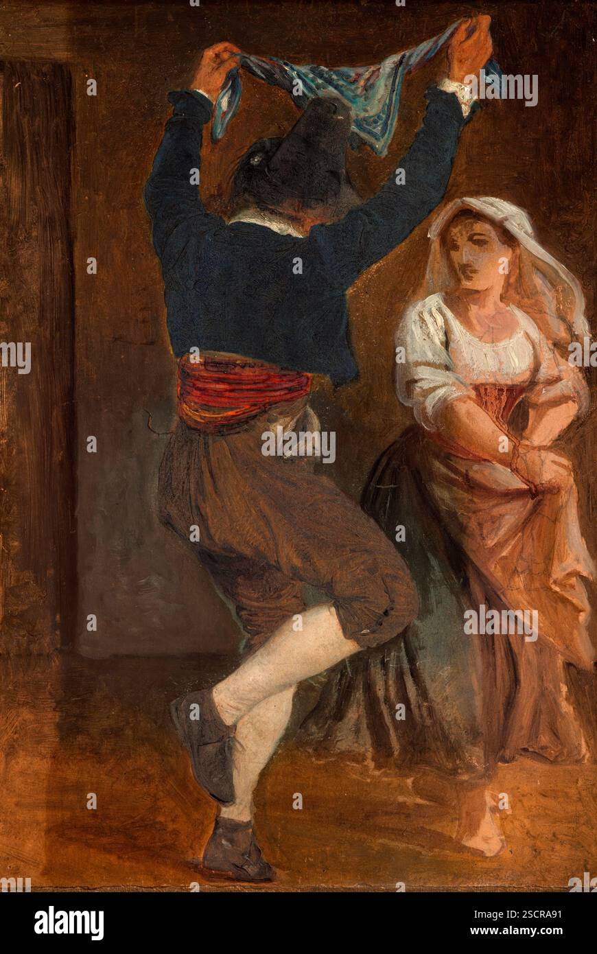Tanzend Italienisch, 1839. Stockfoto