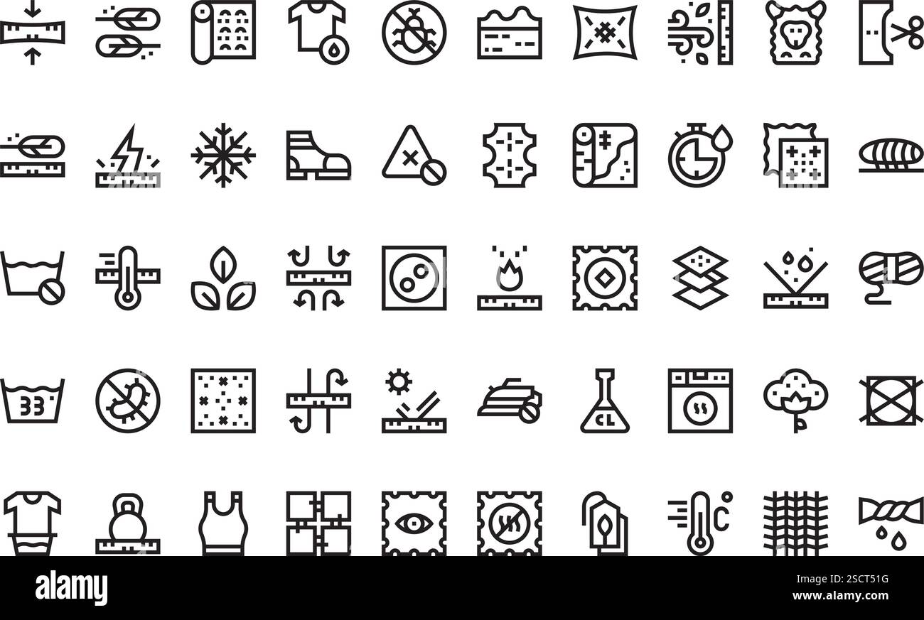 Hochwertige Sammlung von Vektorsymbolen mit editierbarer Kontur. Ideal für professionelle und kreative Projekte Stock Vektor