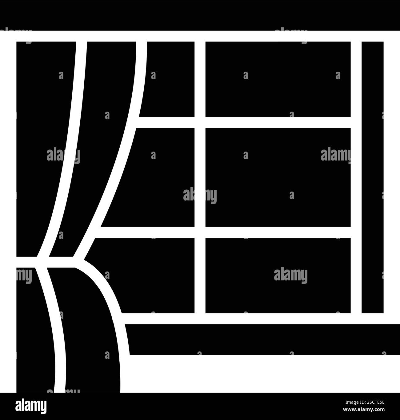 Fenstervektor-Symbol Design-Illustration Stock Vektor