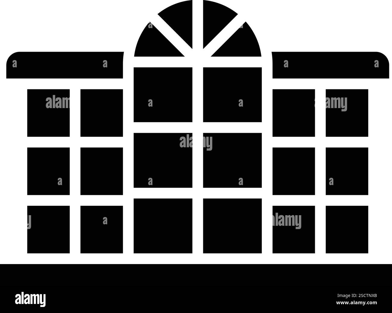 Fenstervektor-Symbol Design-Illustration Stock Vektor