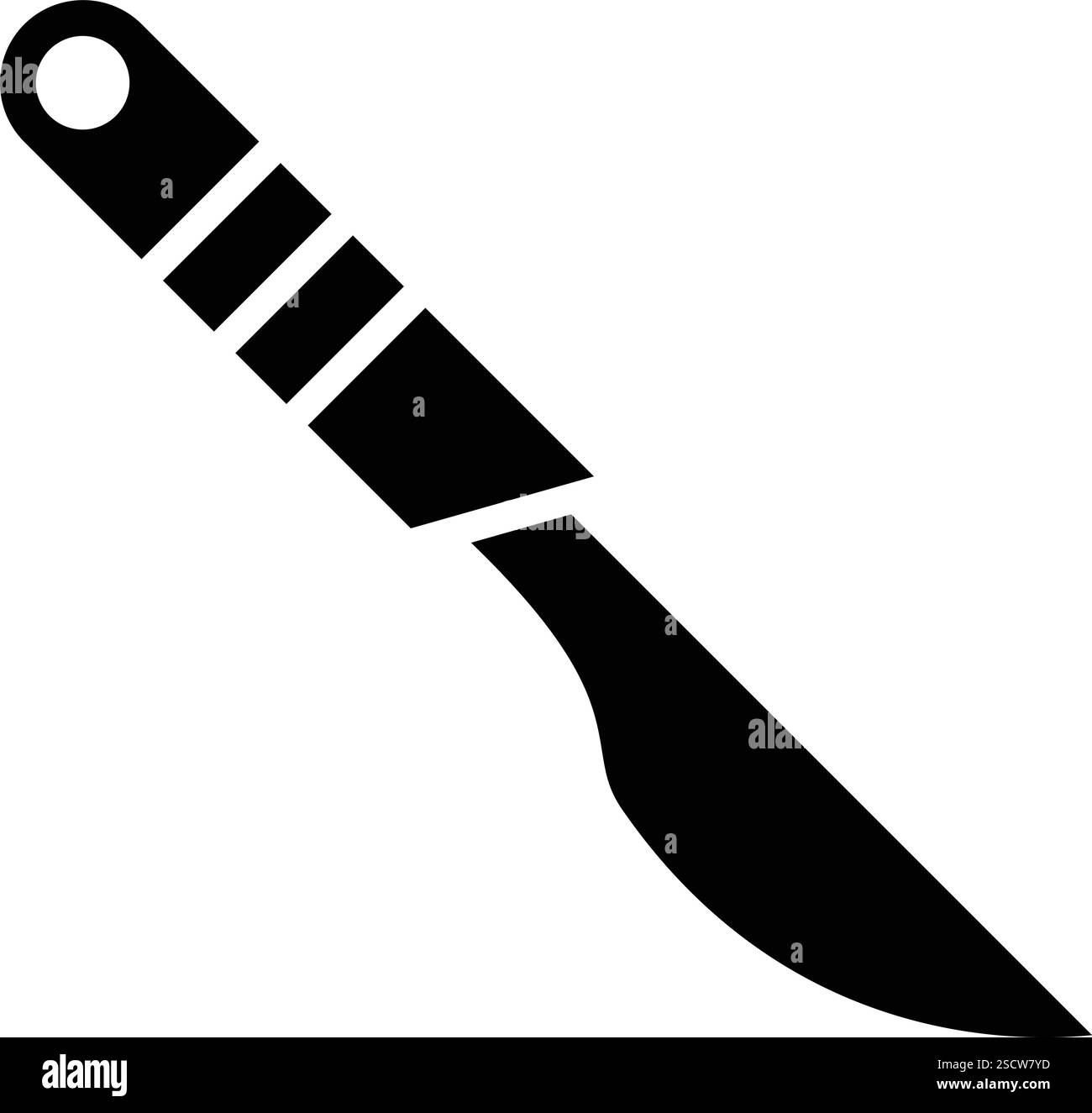 Skalpell Vektor Symbol Design Illustration Stock Vektor