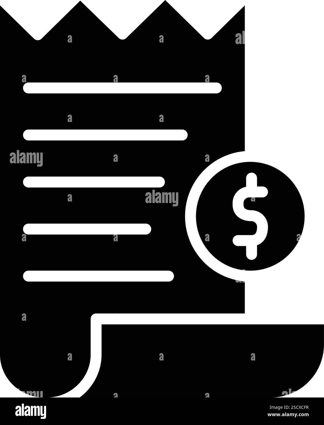 Abbildung Des Symbols „Belegvektor“ Stock Vektor