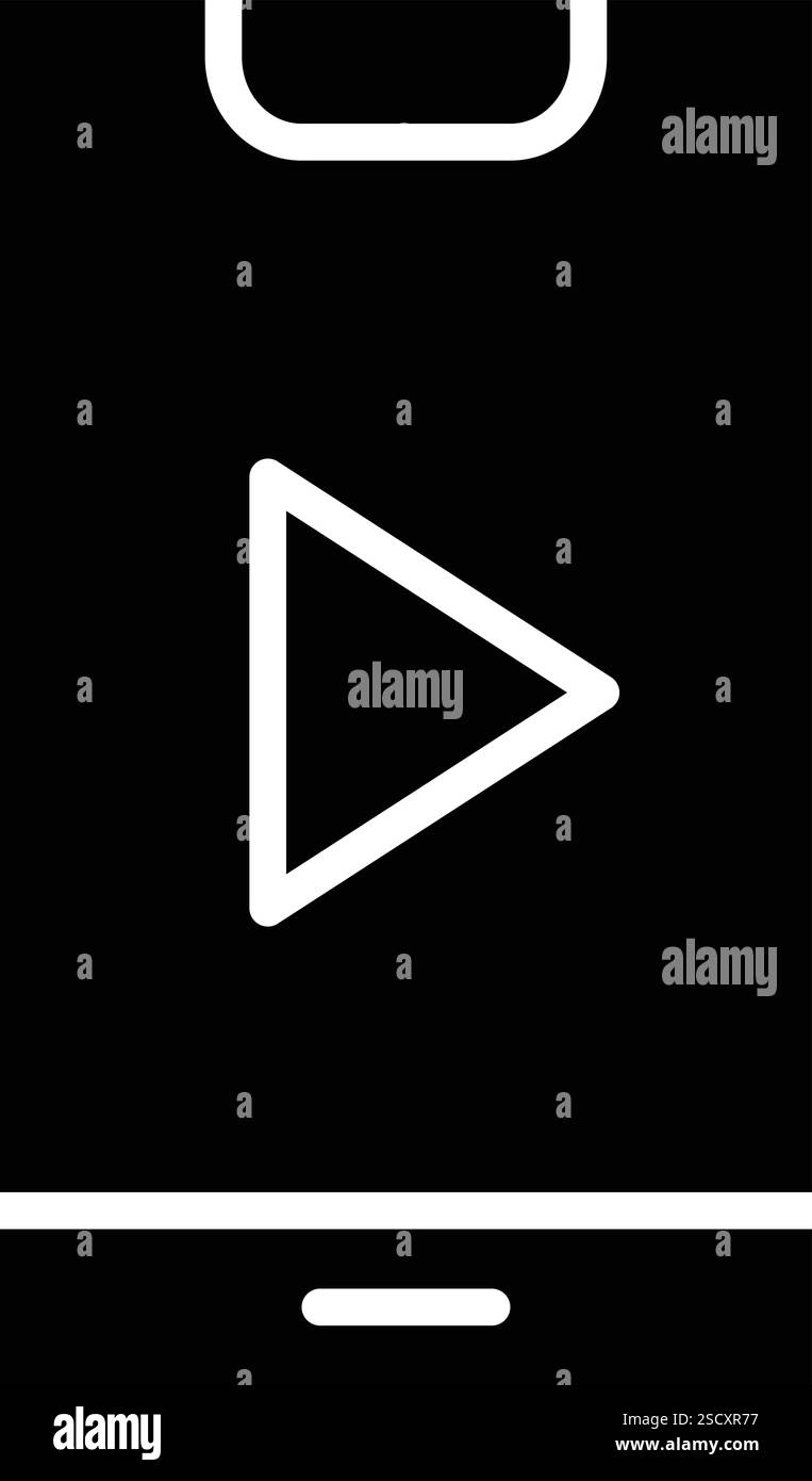 Video-Vektor-Symbol Design-Illustration Stock Vektor