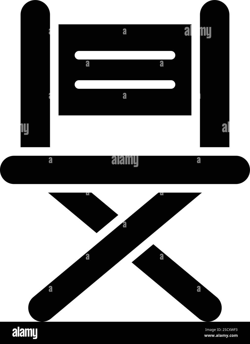 Director Stuhl Vektor Icon Design Illustration Stock Vektor